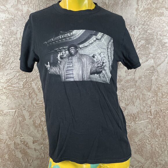 The Notorious BIG T-Shirt Size S Black Biggie Graphic Hip Hop Rap Cotton Mens - Picture 1 of 8